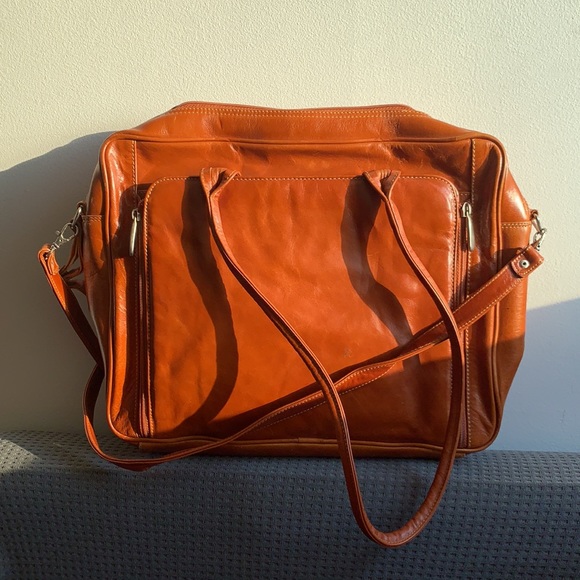 Handbags - Leather Laptop // work bag handmade by local